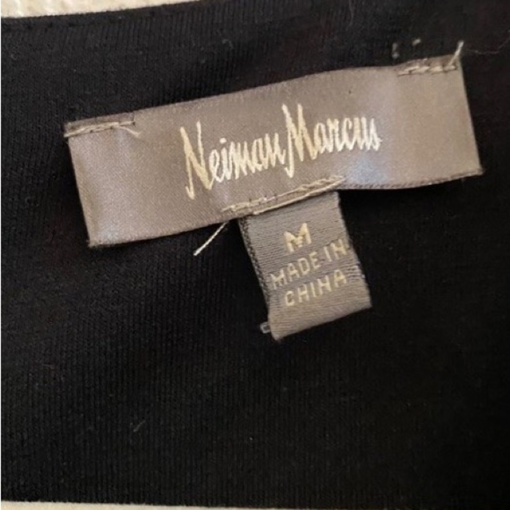 Neiman Marcus Black Knit Top